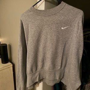 Gray sweatshirt from Dicks sporting goods. Brand is Nike.